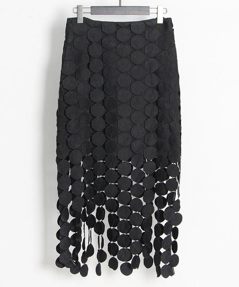 Dot Tassel Skirt